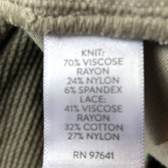 NWT J. Jill Ponte Knit ¾ Sleeve Top with Lace Detail – Size XL - Picture 9 of 10